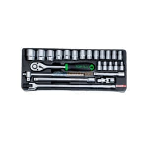 CAISSE A DOUILLE 1/2″ 24PCS 6PANS TOPTUL