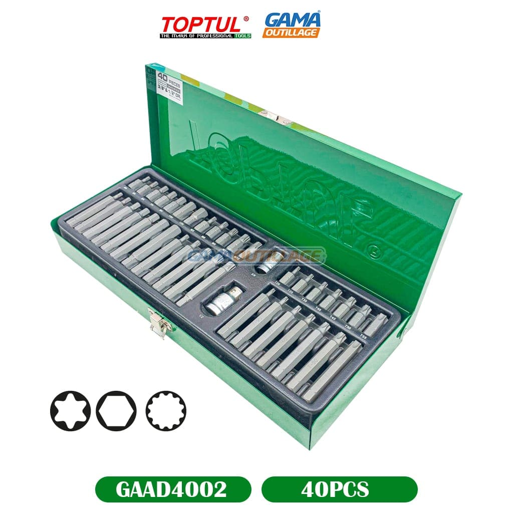 CAISSE A EMBOUT 40PCS TOPTUL