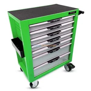SERVANTE 07 TIROIRES 229PCS VERTE TOPTUL